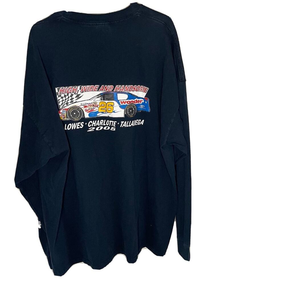 Vintage NASCAR 26 Wonder Car Racing Long Sleeve Tee High Wide Handsome Size XL